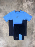 Adapt To Blue/Black Pro Max Set - T Shirt / Shorts
