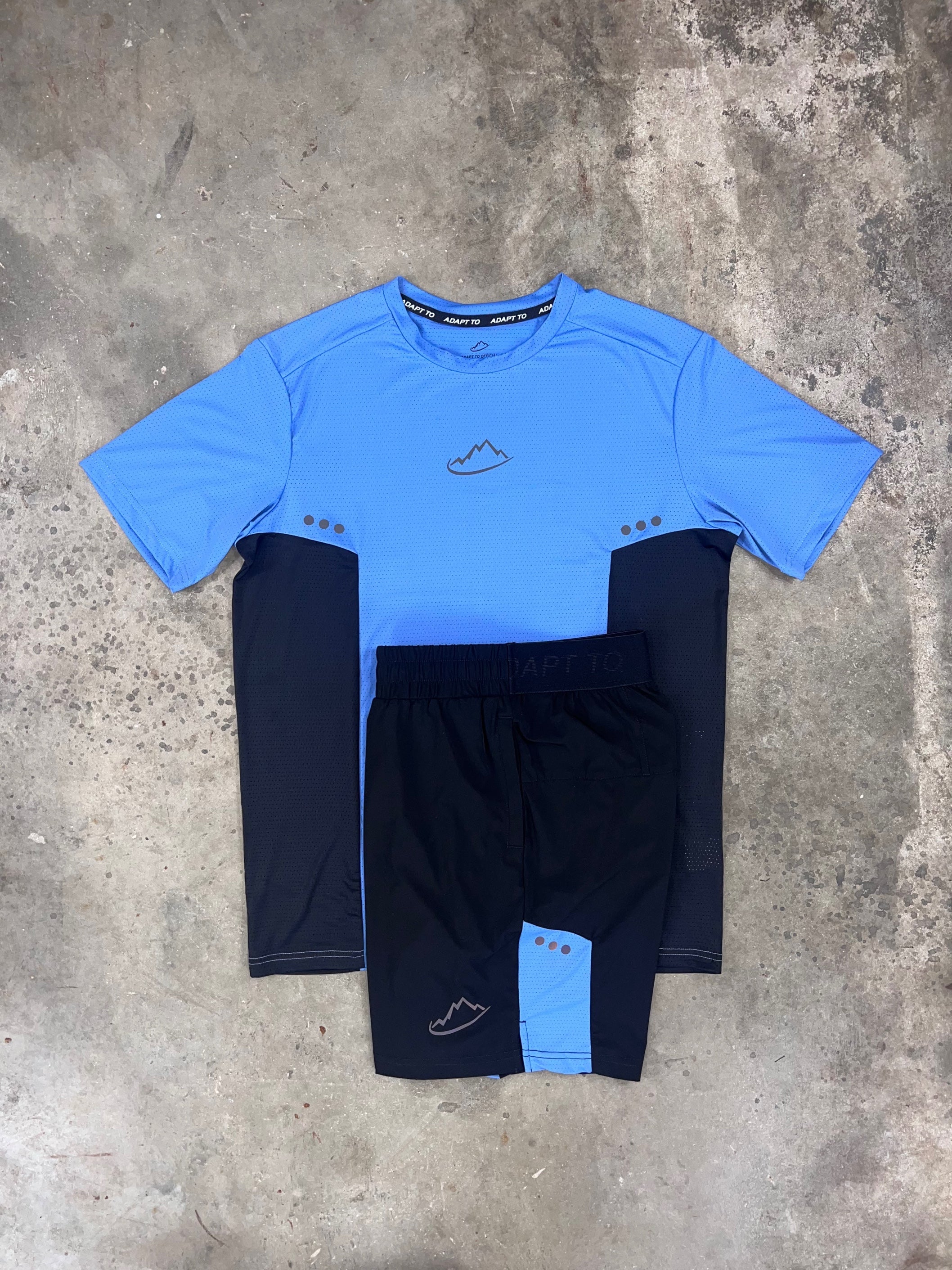 Adapt To Blue/Black Pro Max Set - T Shirt / Shorts