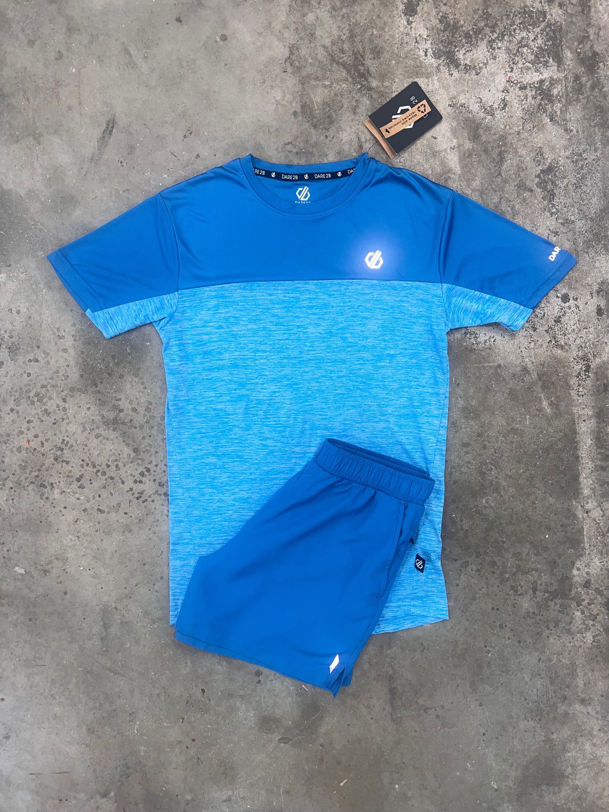 Dare2b Circuit Deep Water Set - T Shirt / Shorts